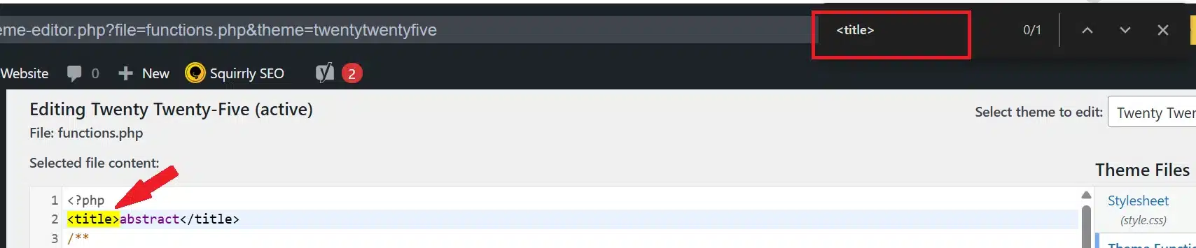 Search for anything like wp_title or a direct echo.