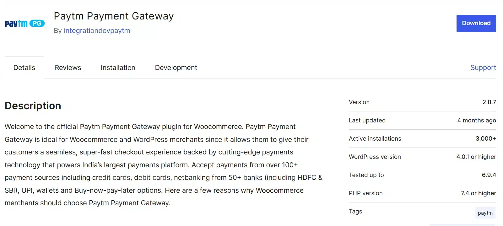  Paytm Payment Gateway
