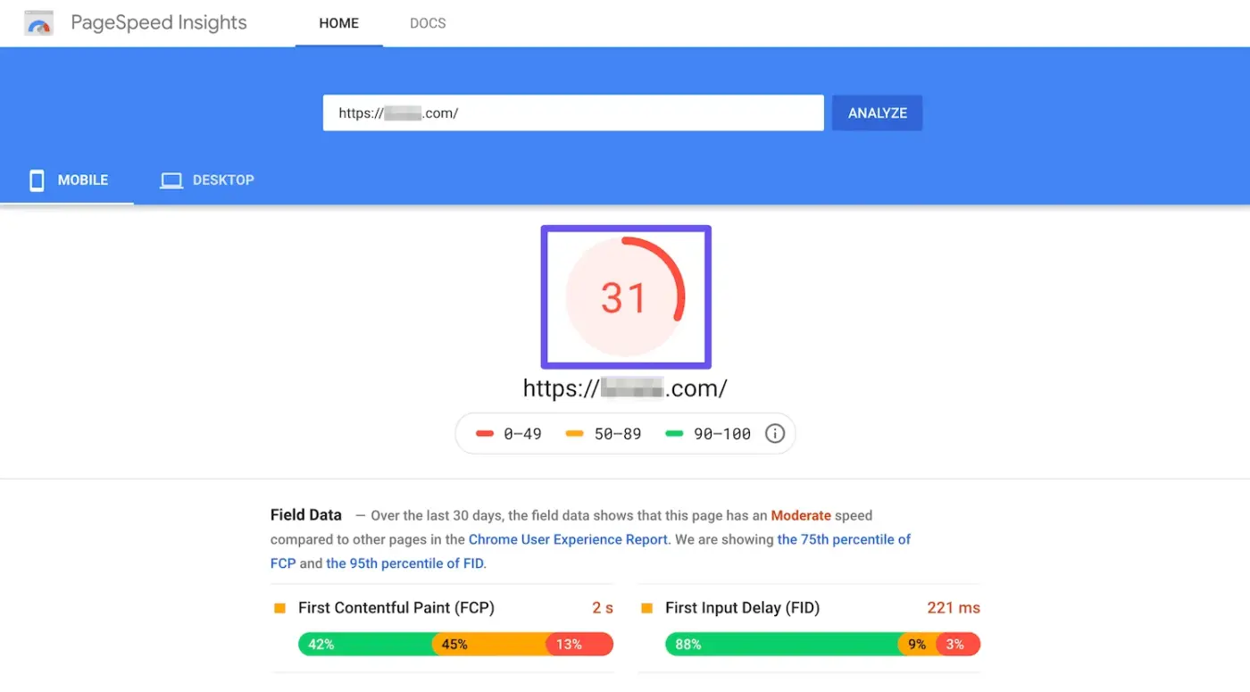Poor pagespeed insights due to unoptimized images