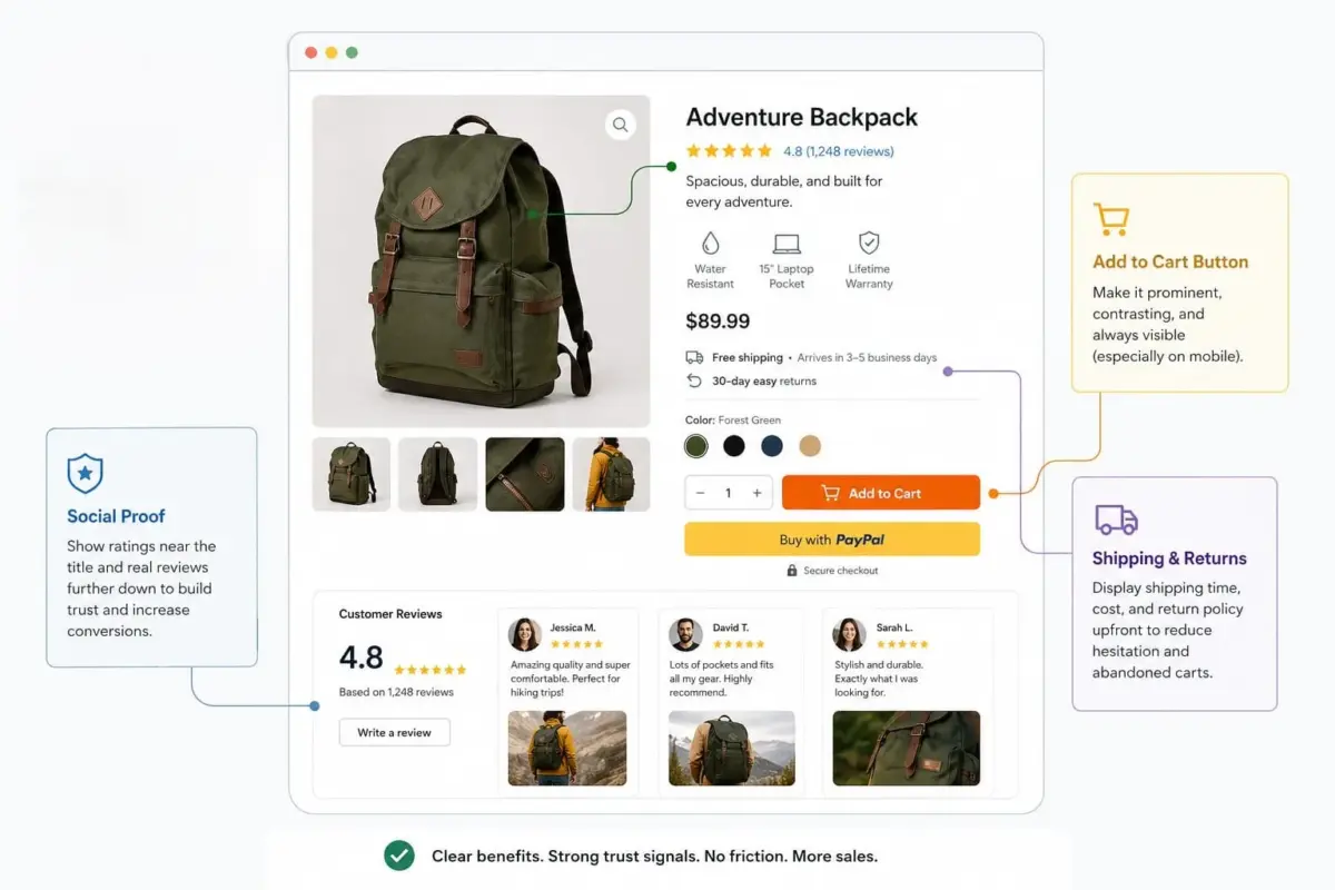 Product Description: Features vs Benefits