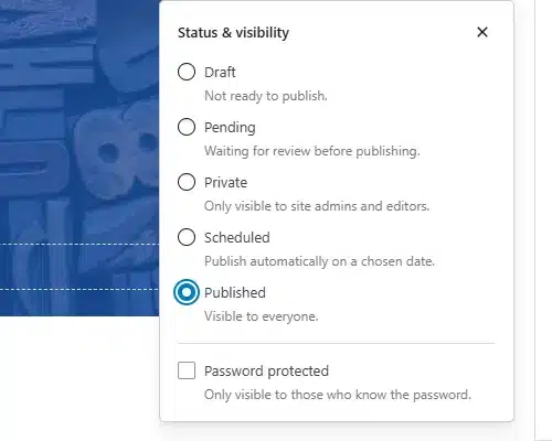 Status and Visibility