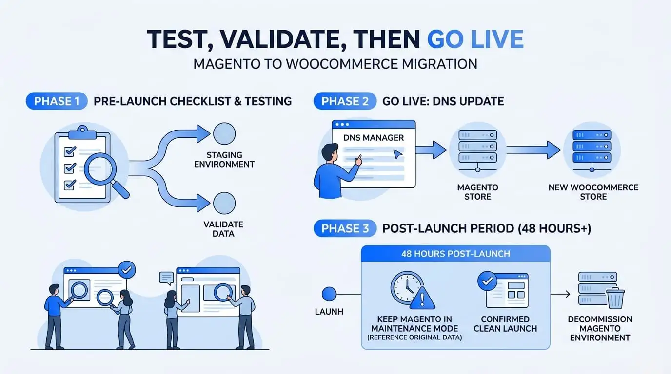 Test, Validate, Then Go Live
