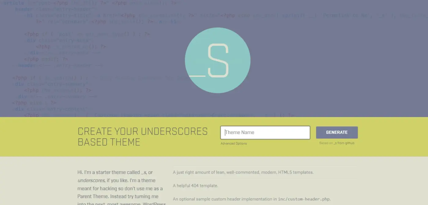 Use a Starter Theme like Underscores
