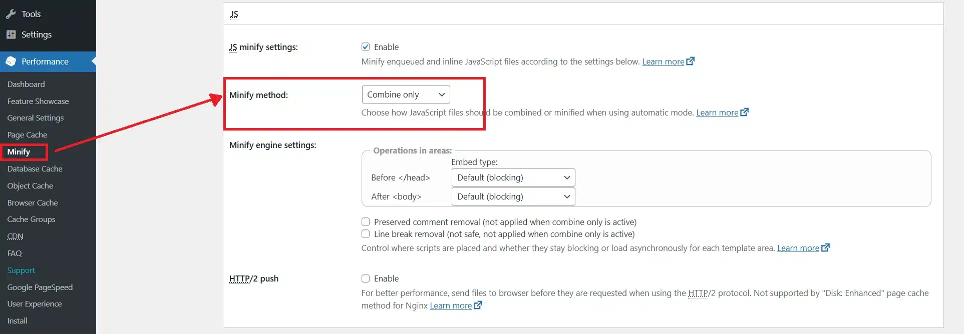 Disable the CSS and JavaScript combination