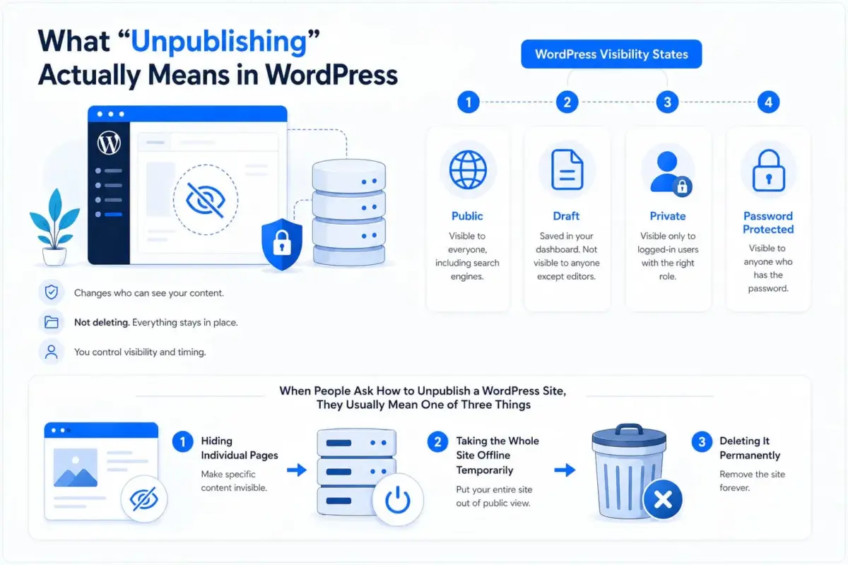 What "Unpublishing" Actually Means in WordPress