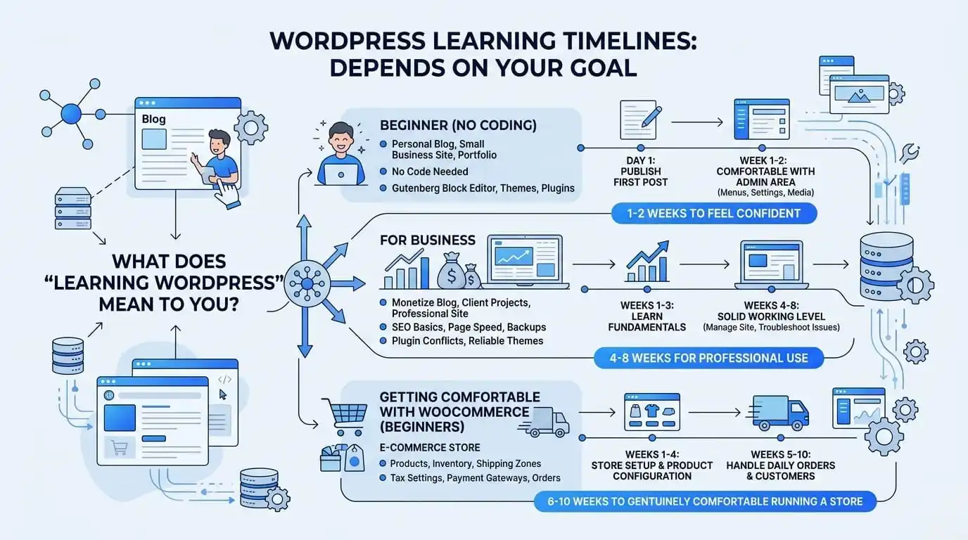 WordPress Learning Timelines