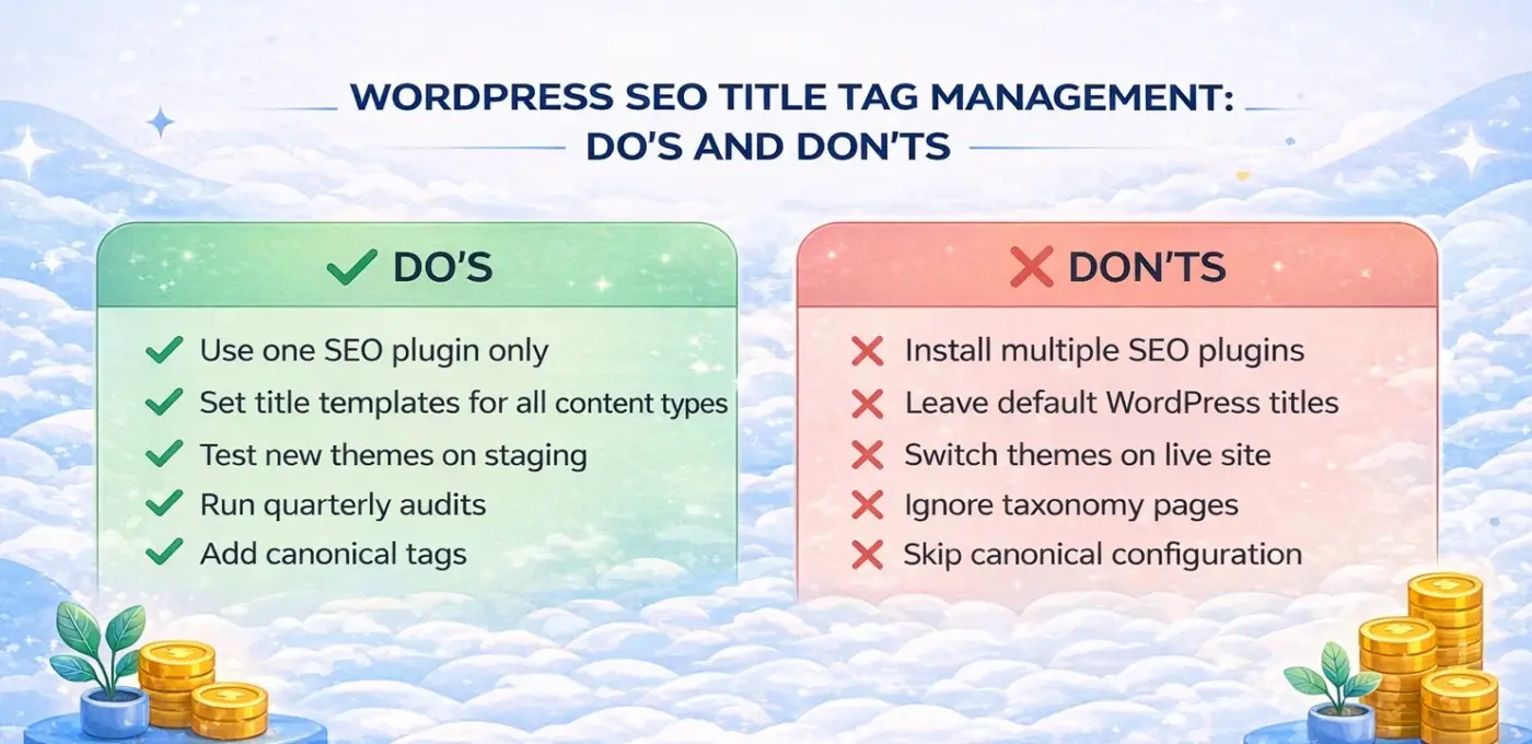 How to Prevent Duplicate Title Tags from Coming Back
