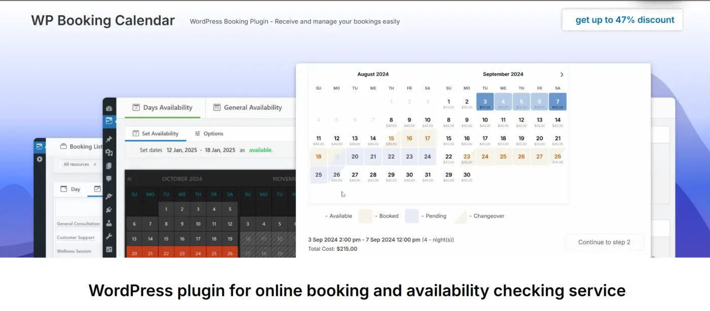 Booking Calendar Plugin Homepage