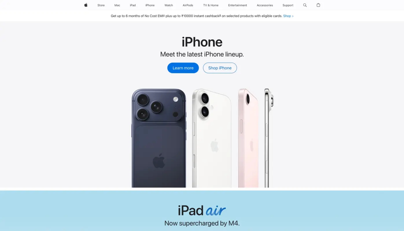 Apple Homepage