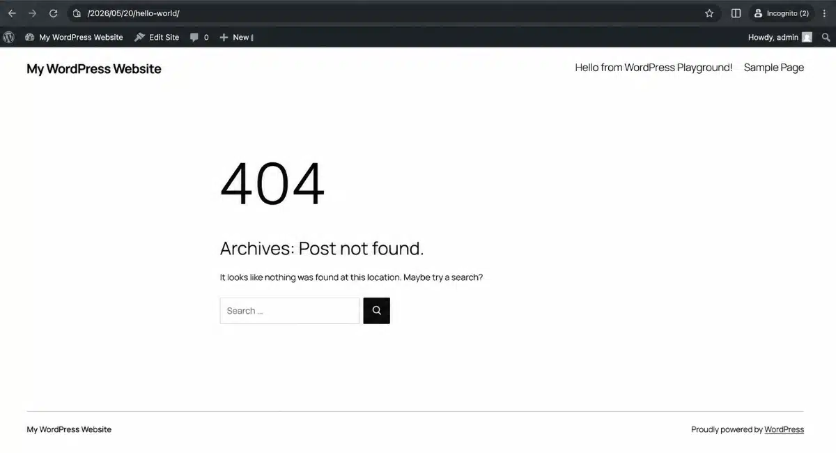 Page status post archive