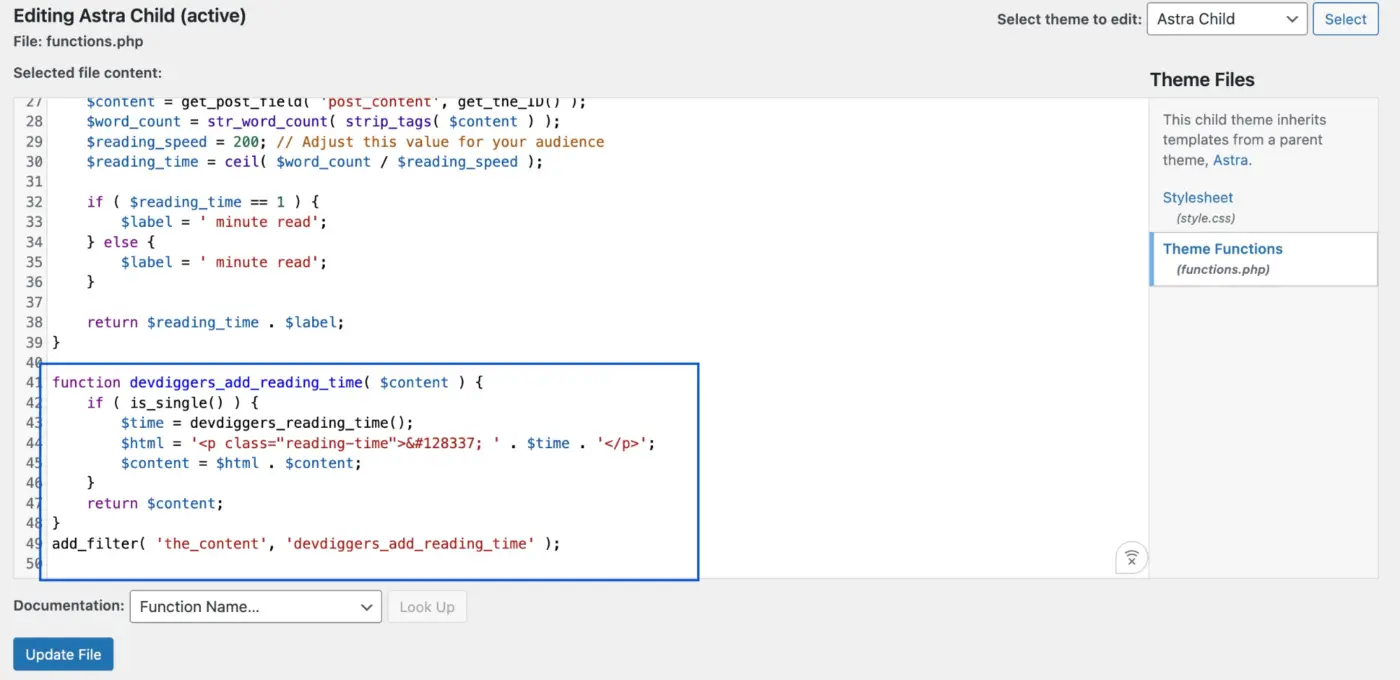 Add Display Call to Your Post Template through function.php