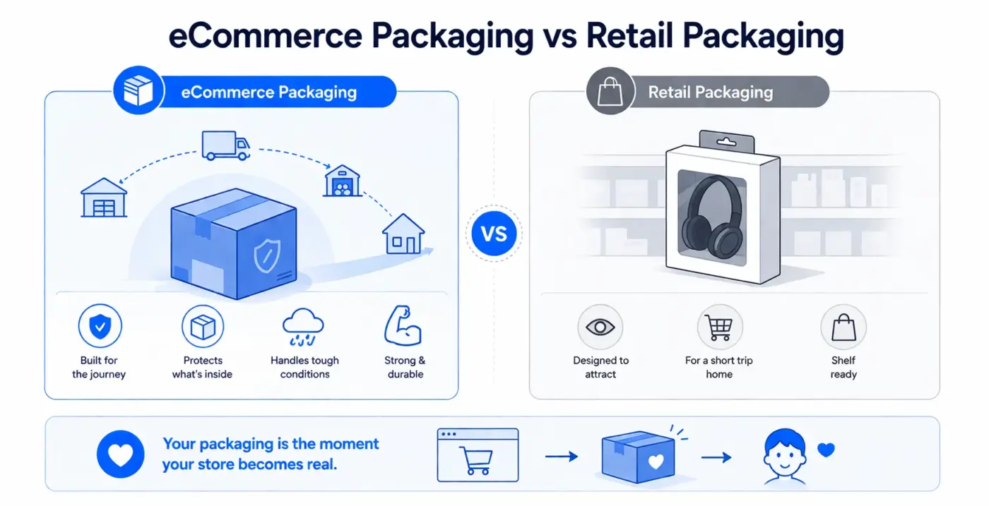What is eCommerce Packaging and Why It's Different From Retail?