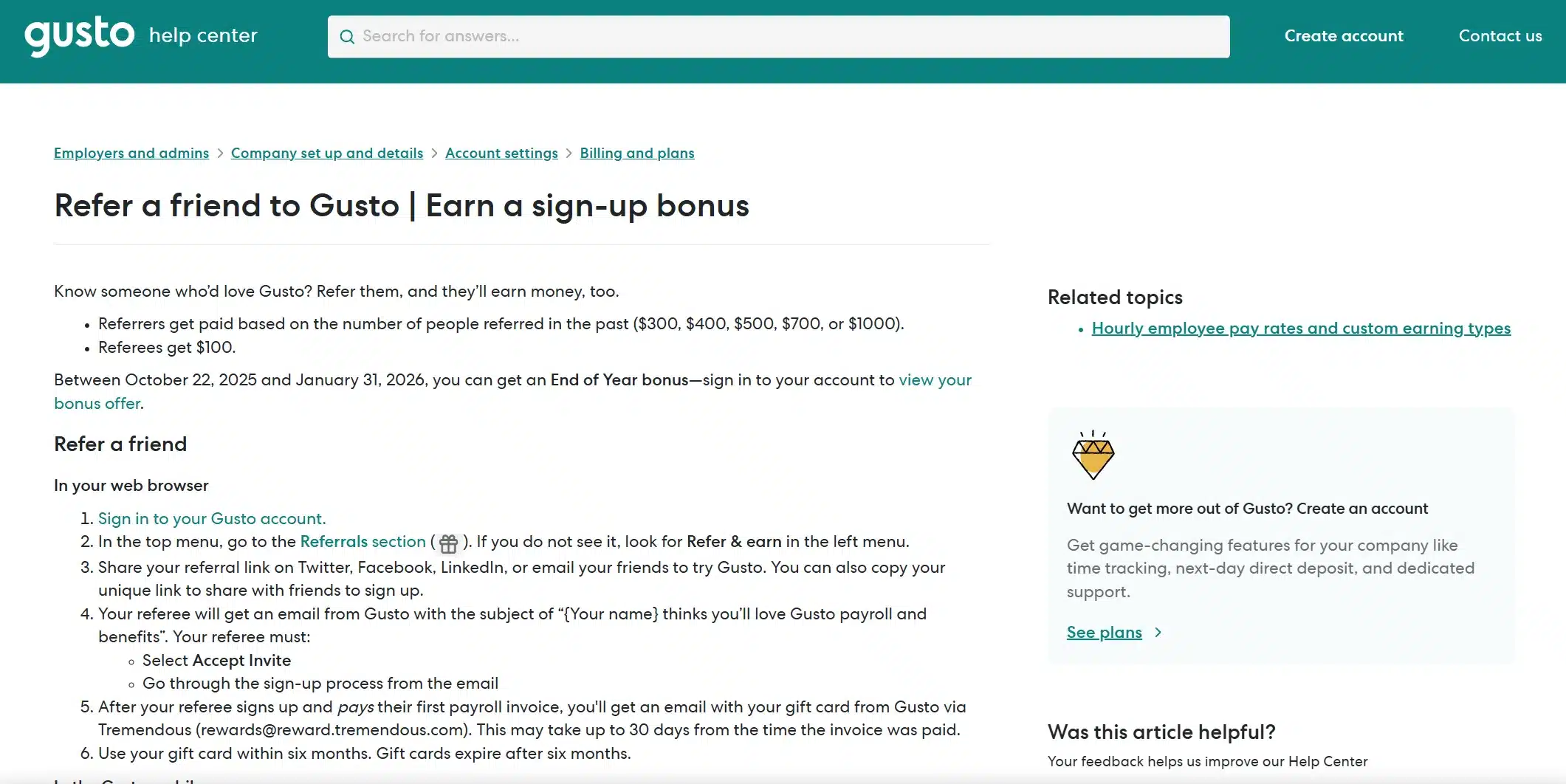 Refer and Earn