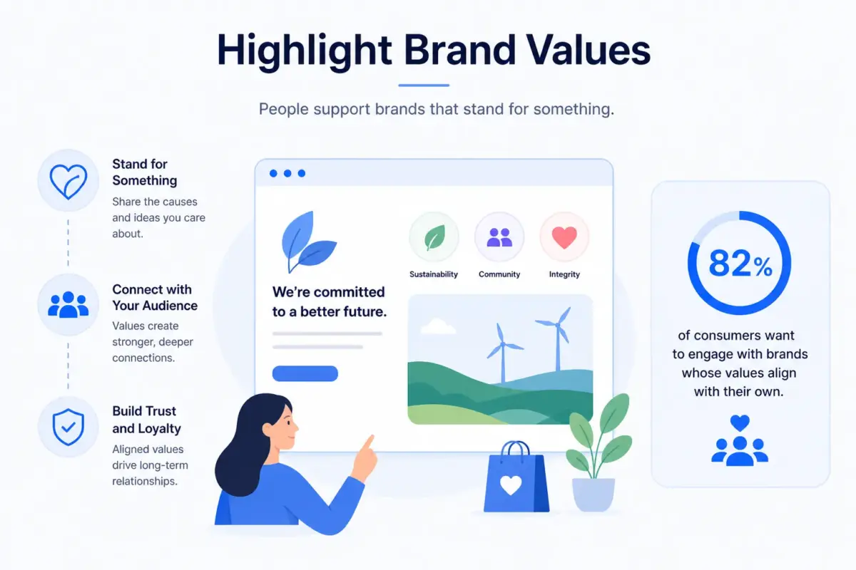 Highlight Brand Values