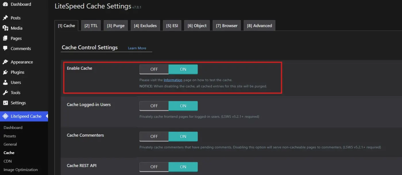 Set Up WordPress Caching