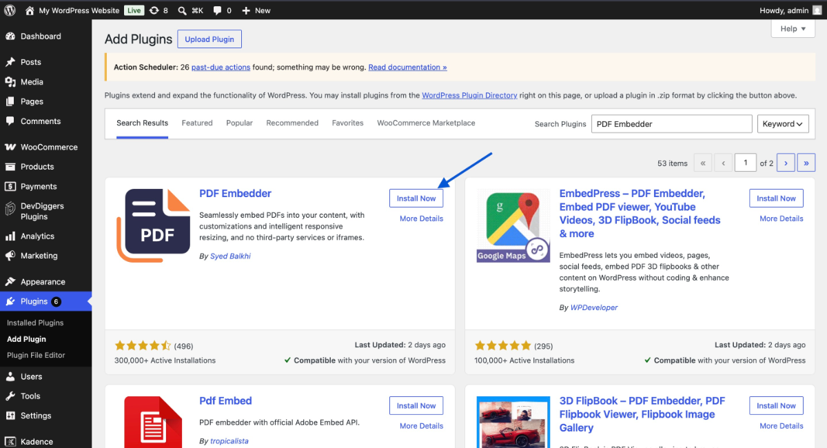PDF Embedder plugin
