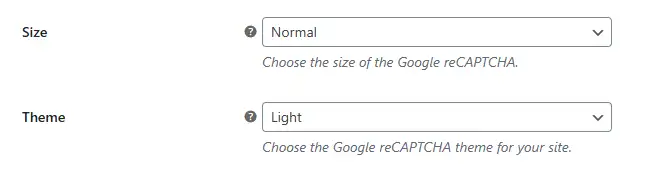 If you chose v2, select your preferred Size (Normal or Compact) and Theme (Light or Dark). These are cosmetic options, so pick what fits your store design.