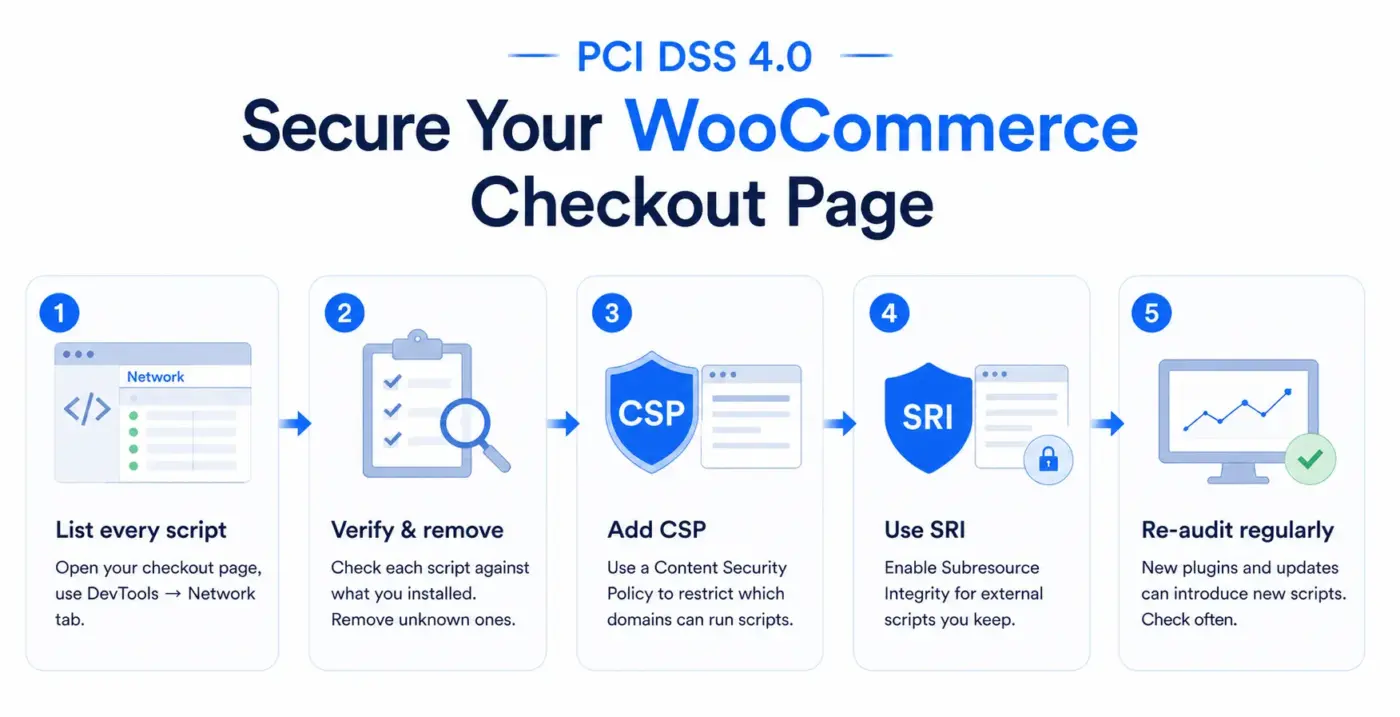 What PCI DSS 4.0 Means for Your WooCommerce Checkout Page?