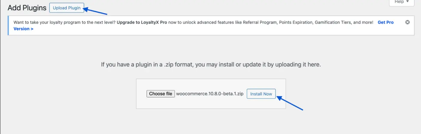Upload and Install Plugin
