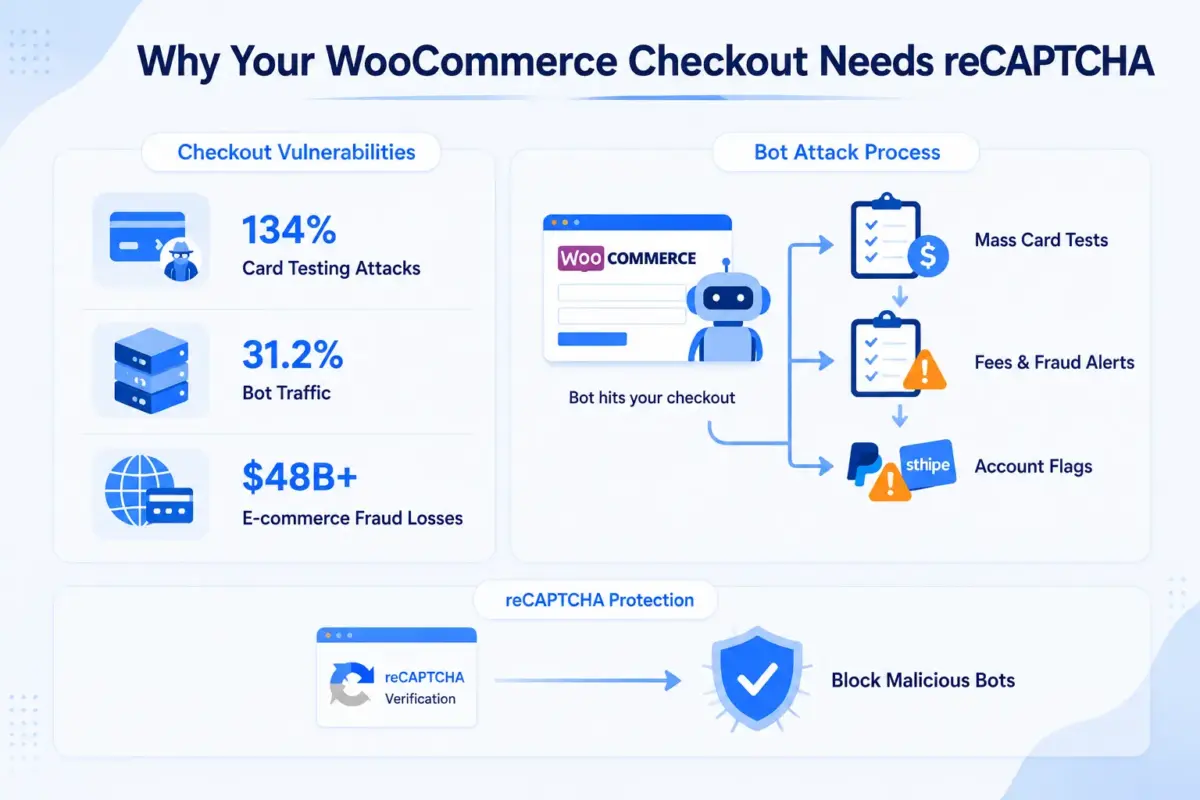 Why Your WooCommerce Checkout Needs reCAPTCHA Right Now?