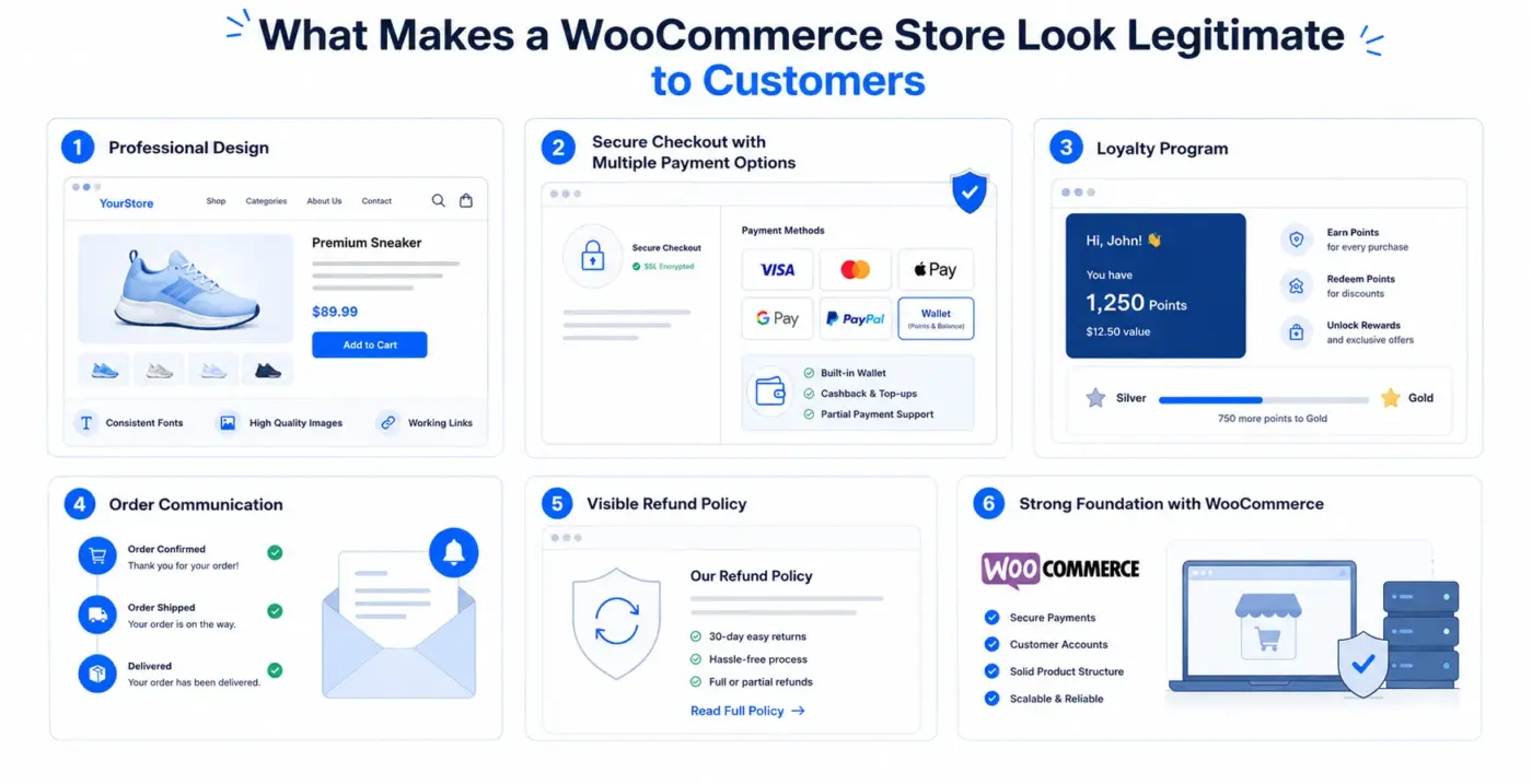 What Makes a WooCommerce Store Look Legitimate to Customers