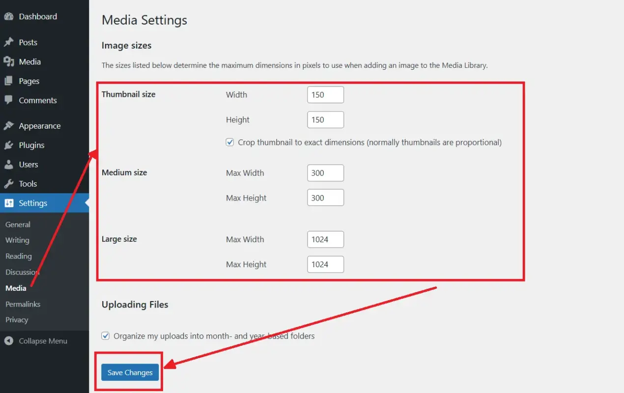 How to Change WordPress Image Sizes Globally?