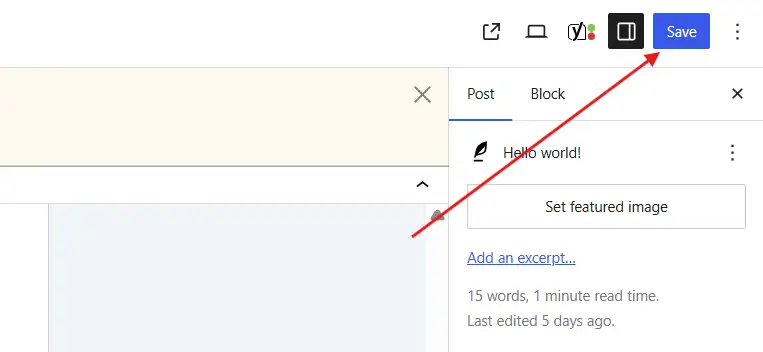 Save or publish the post.