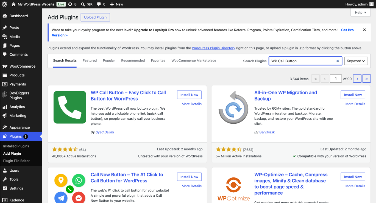 WP Call Button Plugin