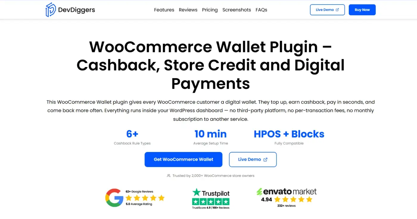 WooCommerce Wallet Management by DevDiggers