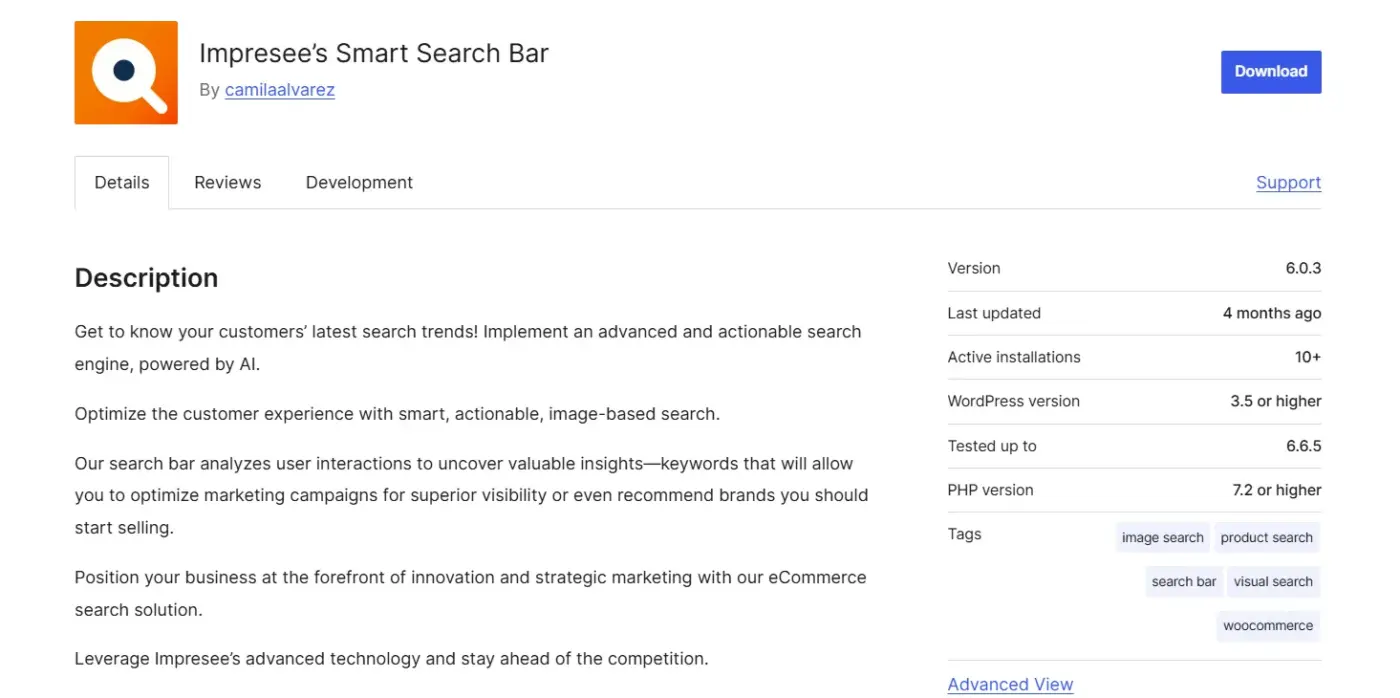 Impresee Smart Search Bar