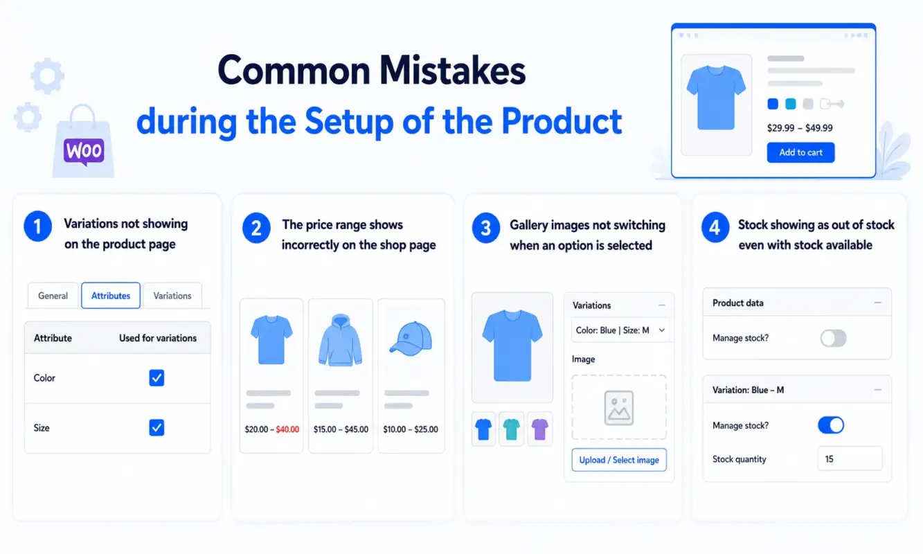 Common Mistakes during the Setup of the Product