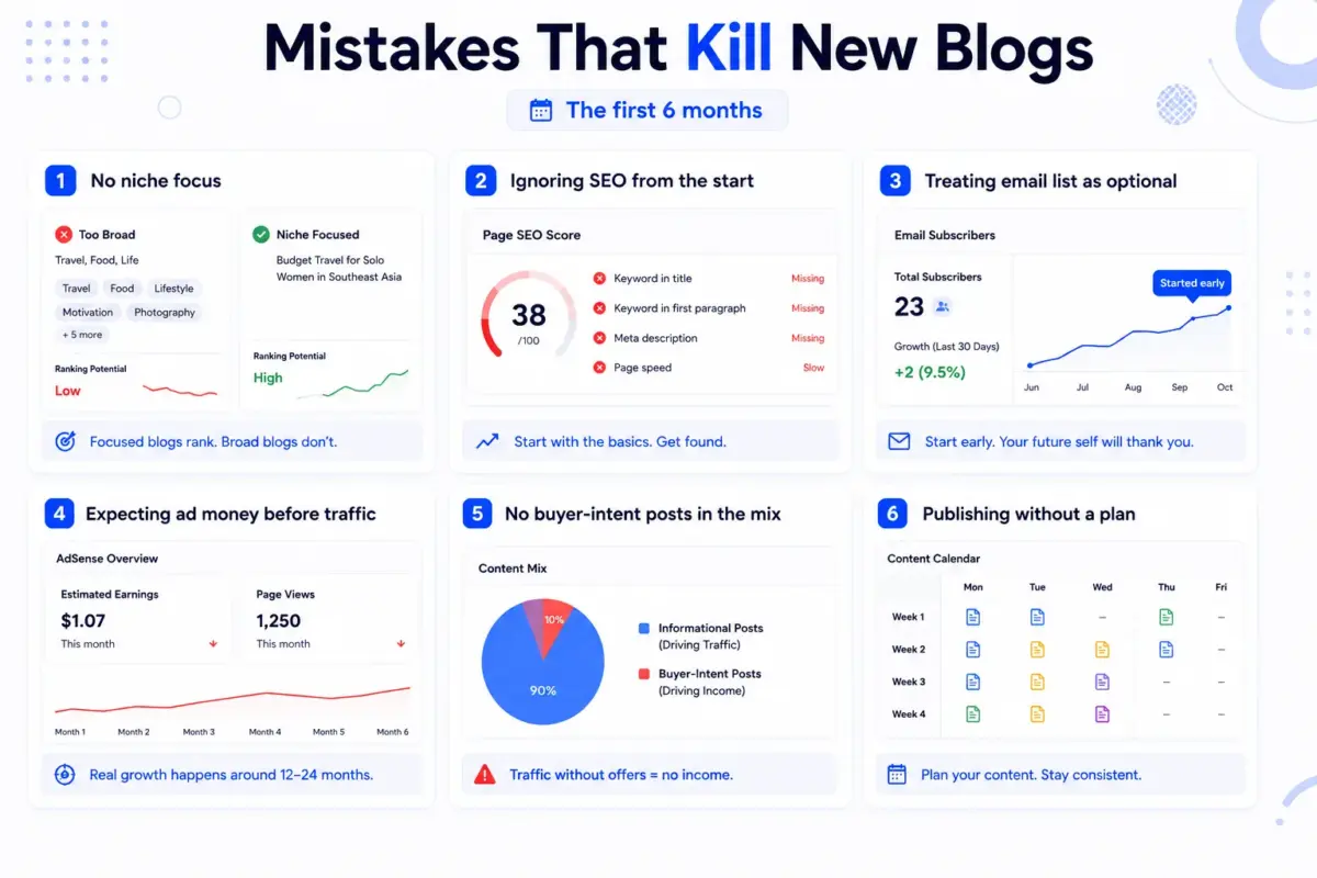 What Kills Most Blogs Before Month 6