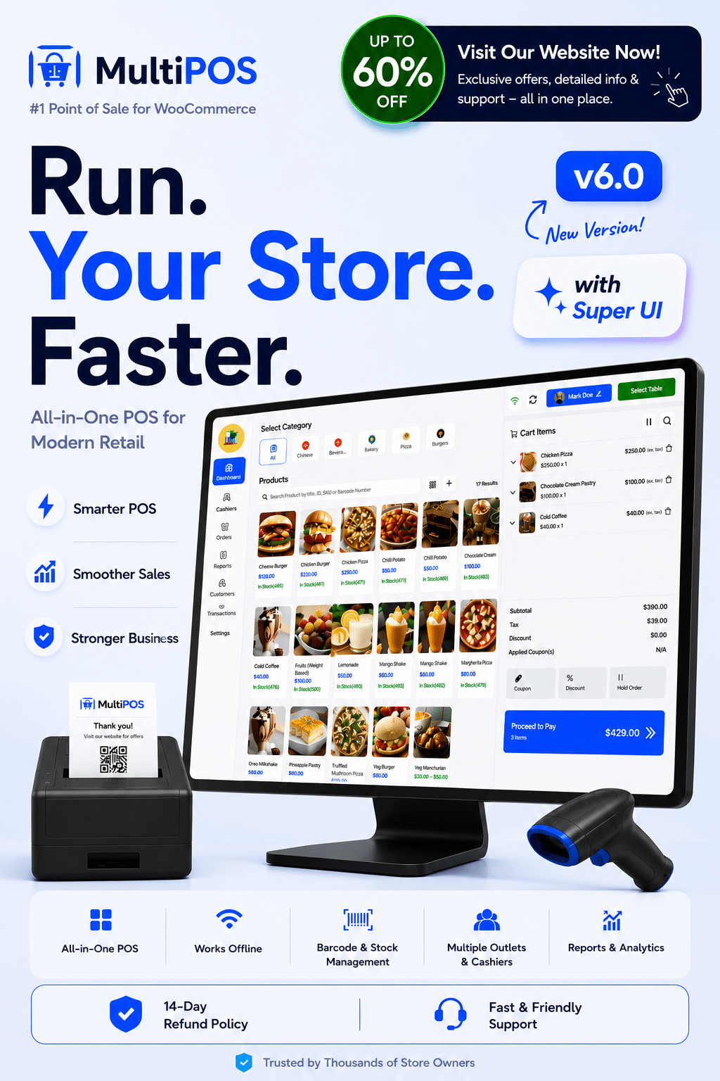 MultiPOS - Point of Sale for WooCommerce (POS Plugin)
