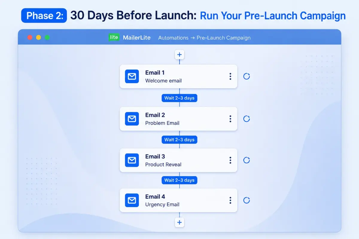 30 Days Before Launch: Run Your Pre-Launch Campaign