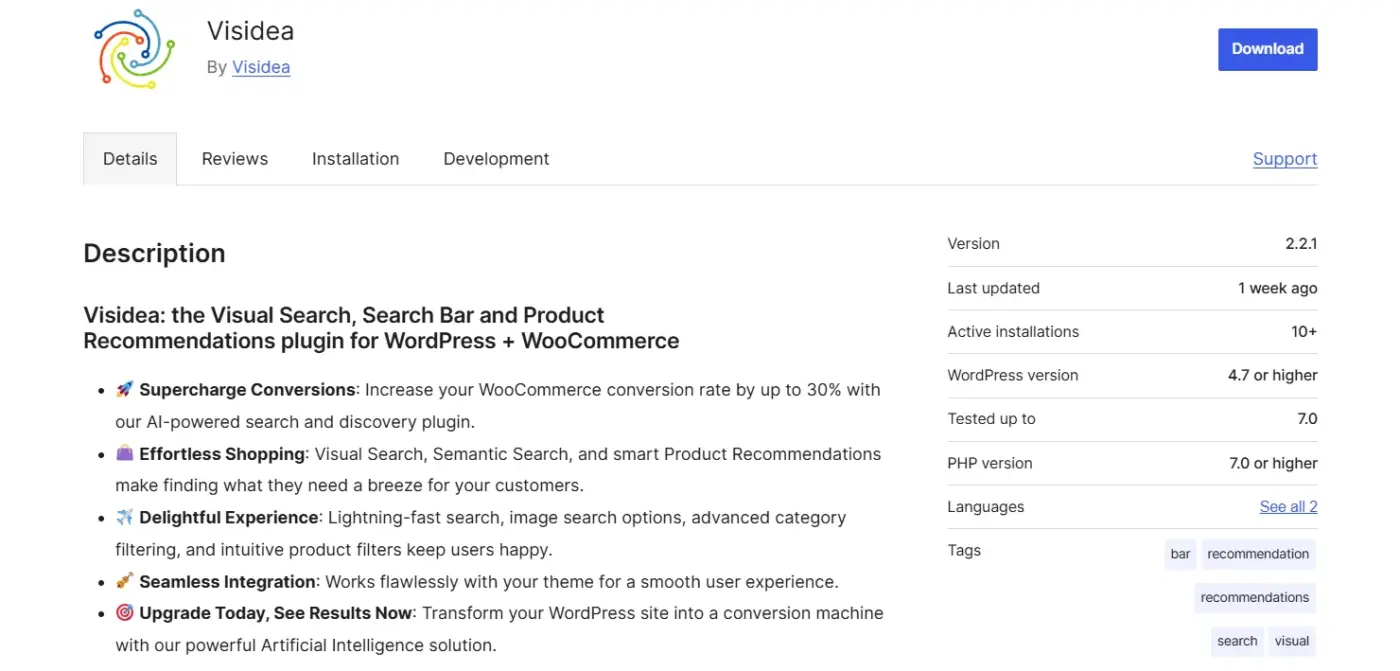 Visidea – Visual Search