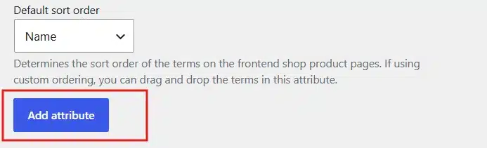 Click Add attribute.