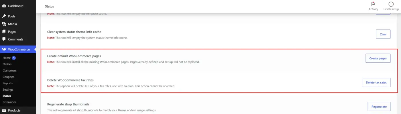 Find the Settings Reset Option