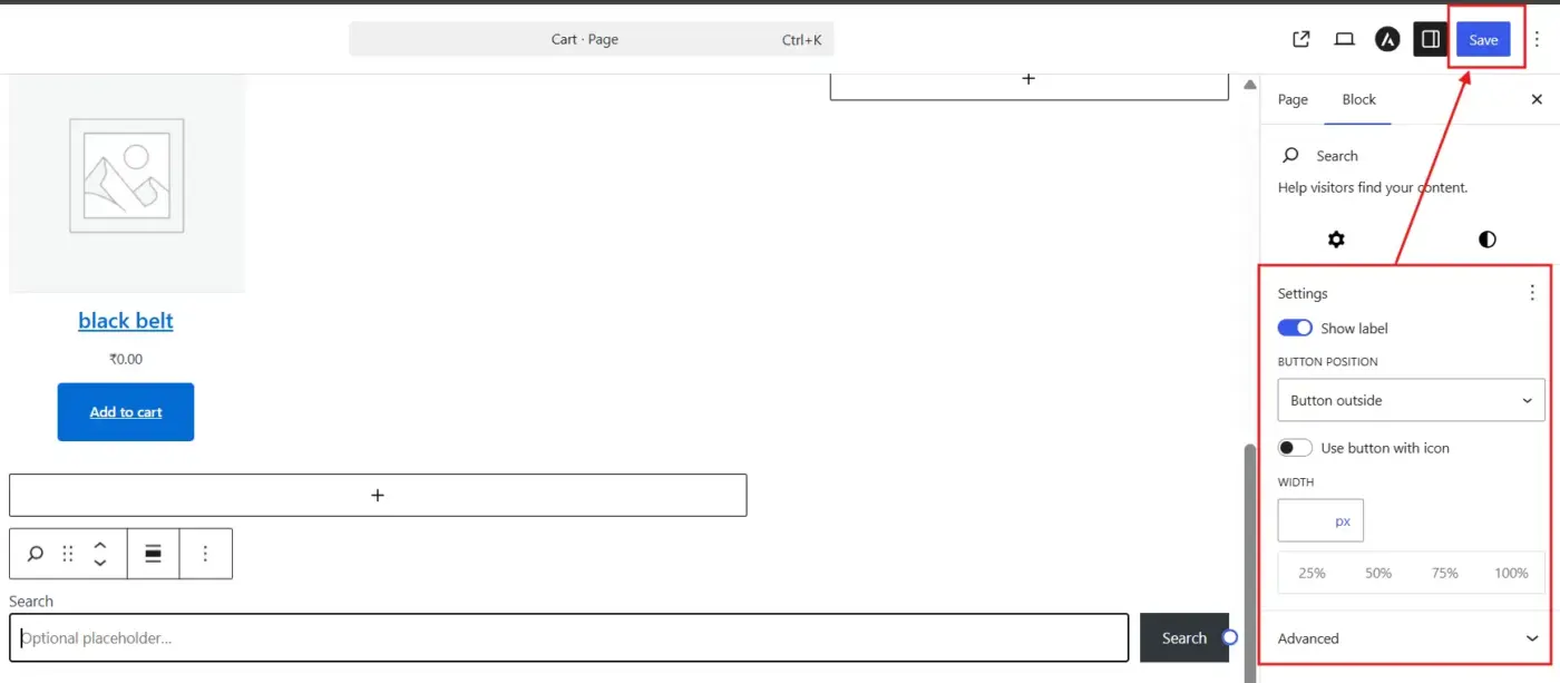 Configure the Block