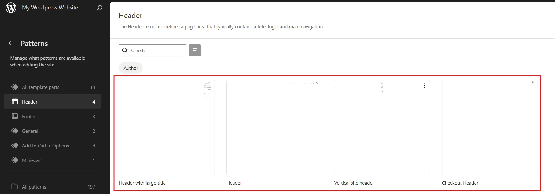 Select any specific Header Format.