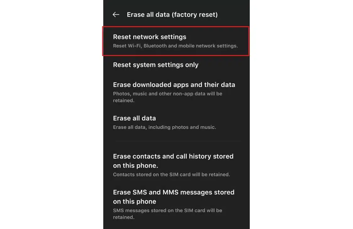 As a last resort, go to Settings → Reset options → reset network settings. This clears saved Wi-Fi passwords too, so make sure you have them written down first.