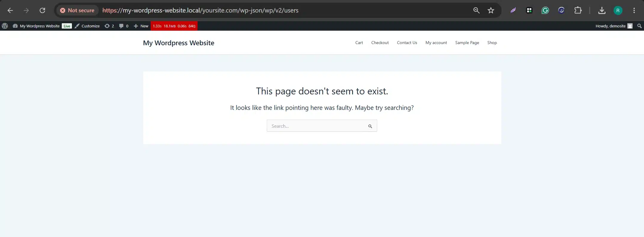 Author archive URL: Open a new browser tab and visit yoursite.com/?author=1. If it redirects to a page showing a username, that page is currently public.