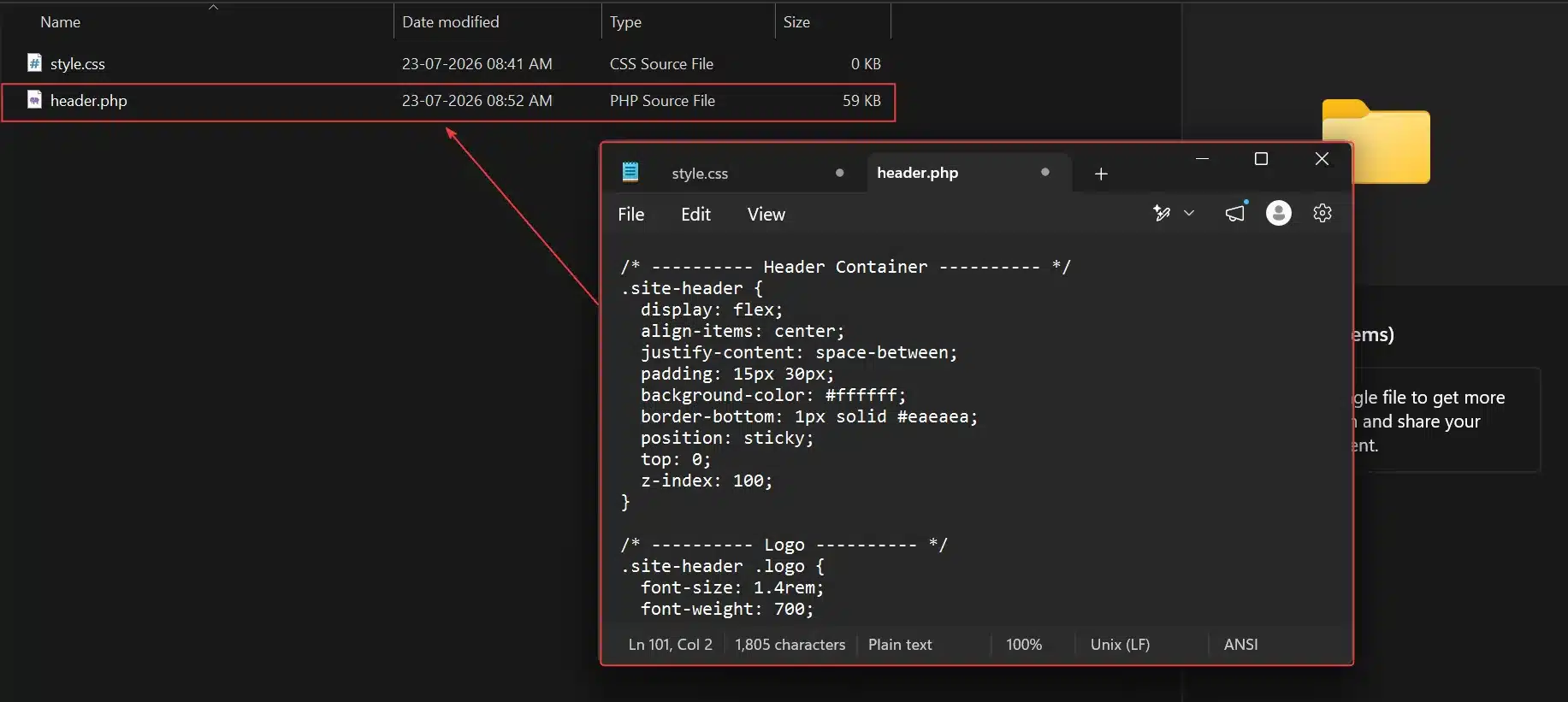 Copy and Edit header.php from the parent theme into your child theme folder. Your changes survive every future update.