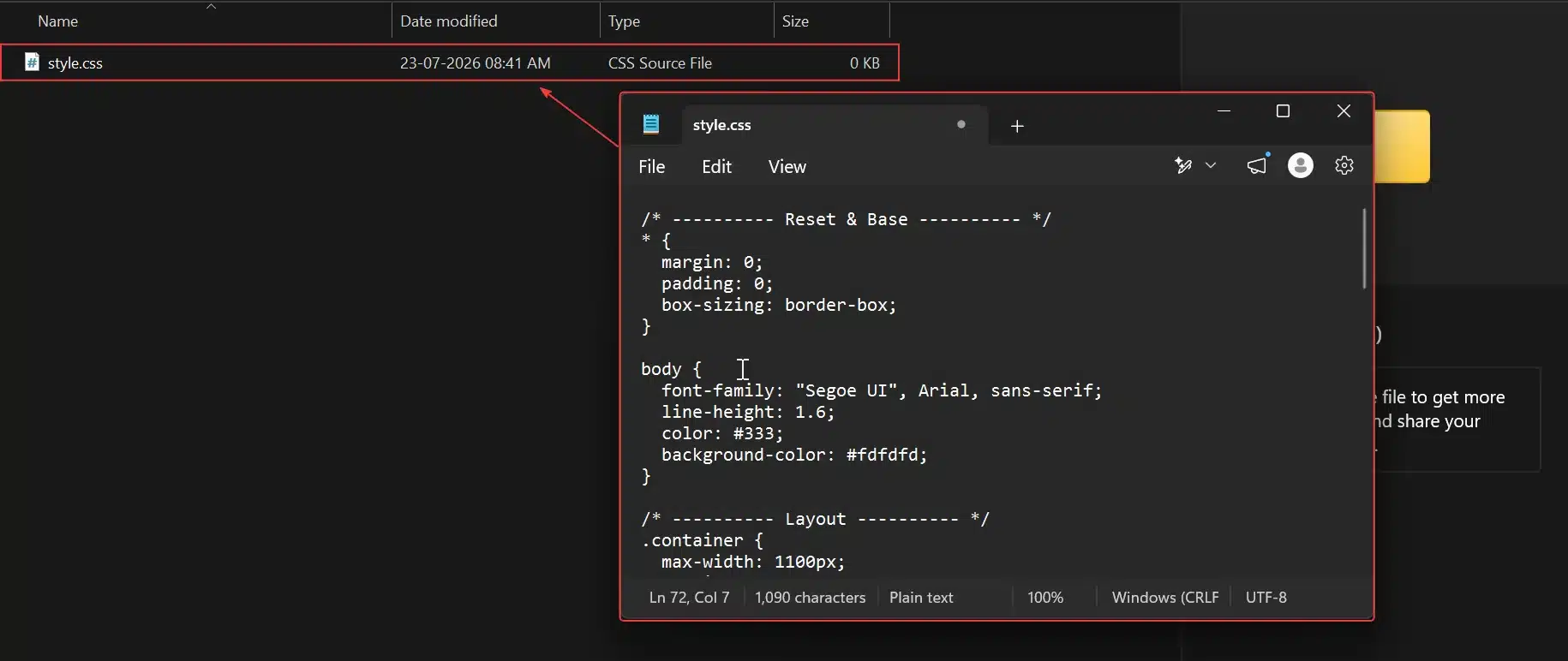 Add a style.css file that references your parent theme.