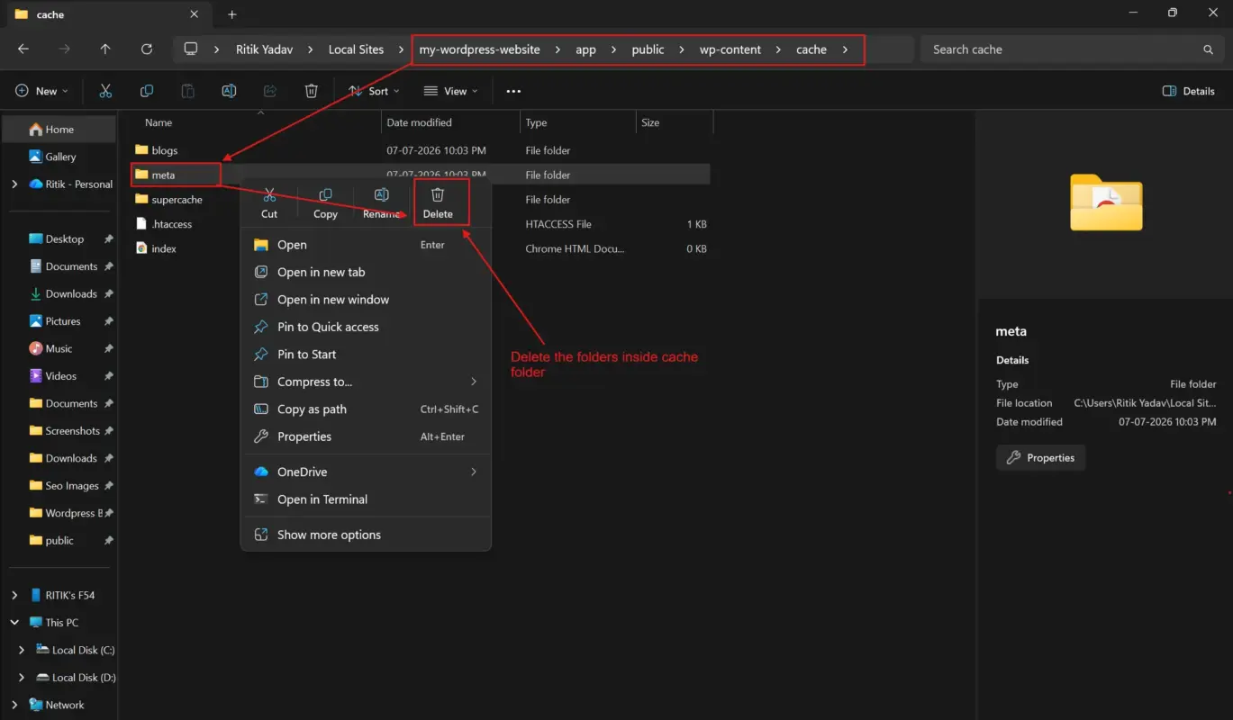 Clear Every Cache Layer