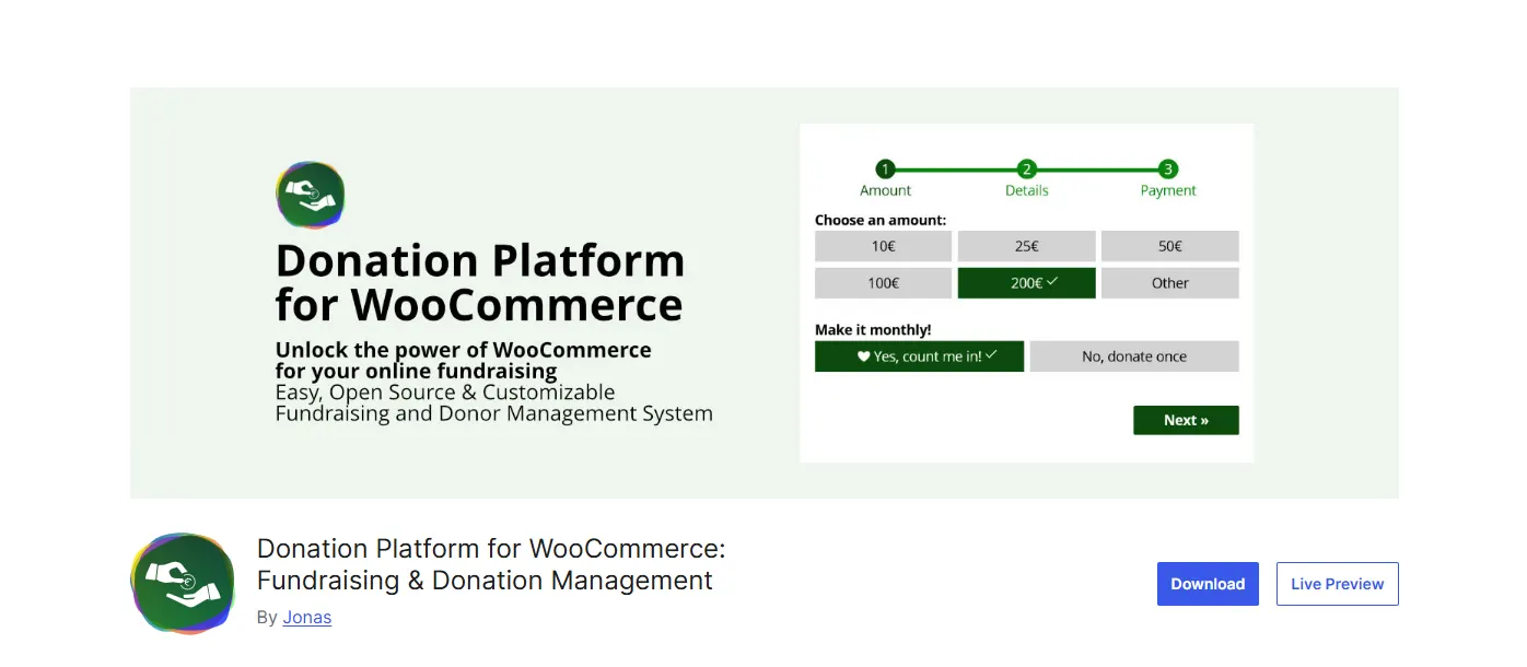 Donation Platform for WooCommerce