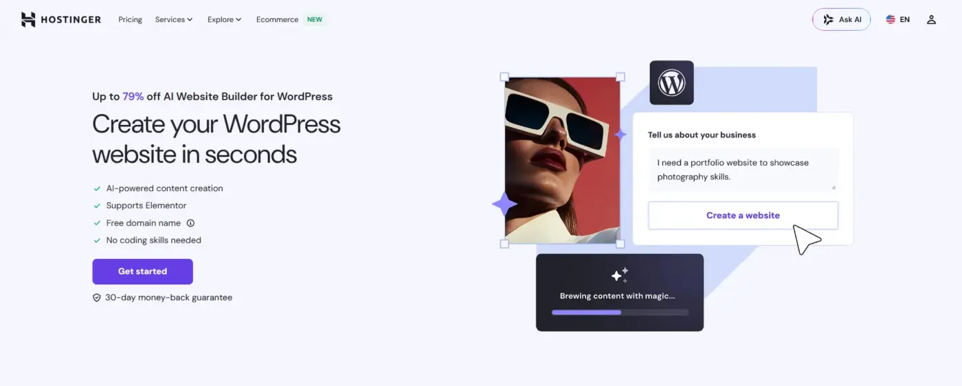 Hostinger AI Builder