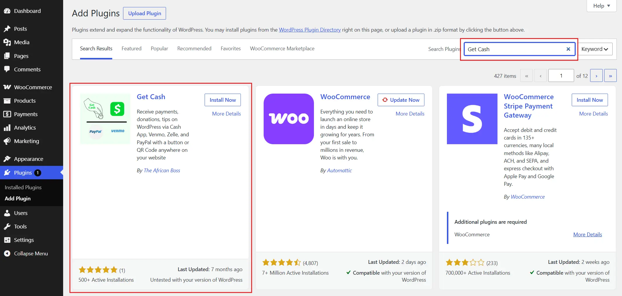 Install and activate a Venmo QR code plugin, such as Get Cash, from Plugins > Add New.
