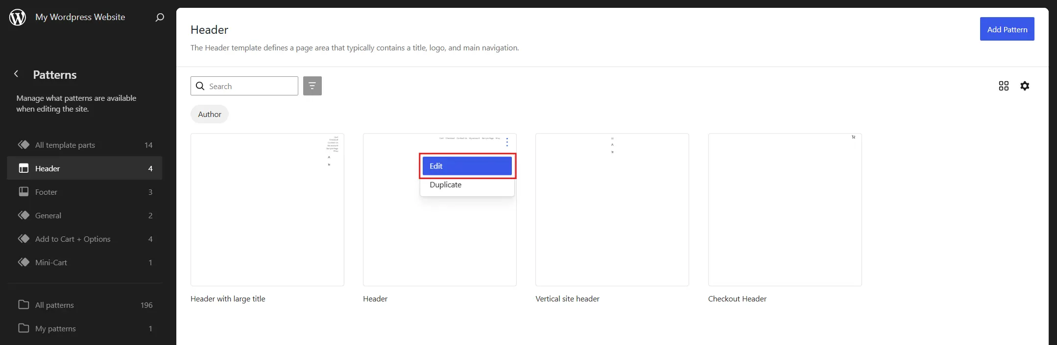 Edit it using the block editor. Add, remove, or rearrange blocks visually.