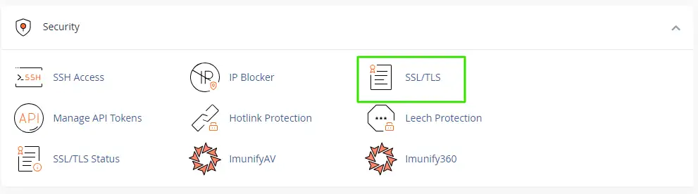 Log in to your hosting control panel, whether that is cPanel, Plesk, or your host's custom dashboard, and look for an SSL/TLS section.
