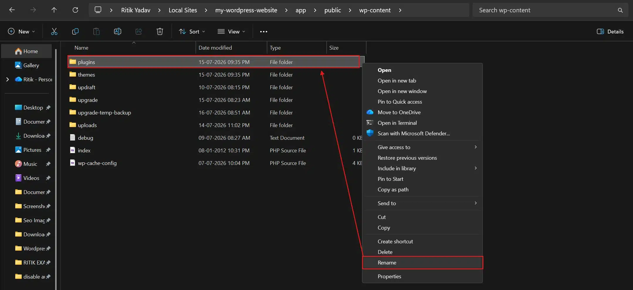 Rename the folder back to /plugins. Then open your Plugins page and reactivate each one individually, checking your site after every single activation.